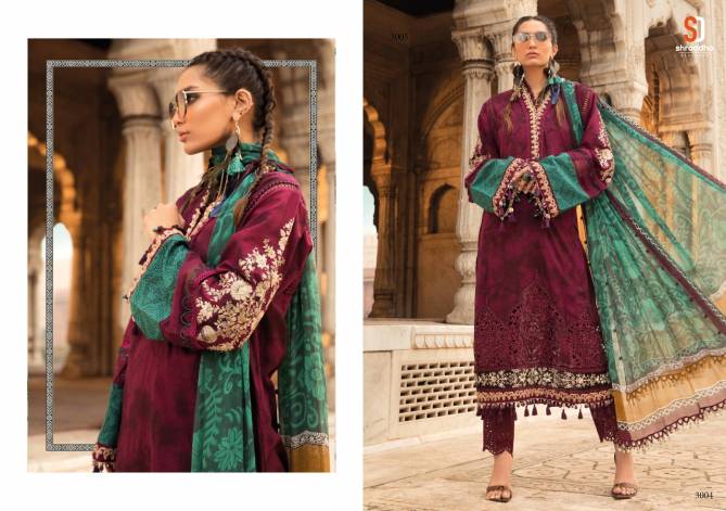 Shraddha Maria B 3 New Designer Ethnic Wear Lawn Cotton Pakistani Salwar Kameez Collection